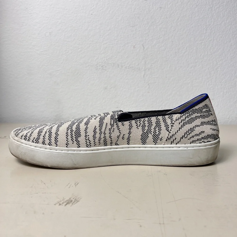 Rothy’s The Sneaker‎ Maritime Tiger Blue Ivory Retired Women’s 10.5